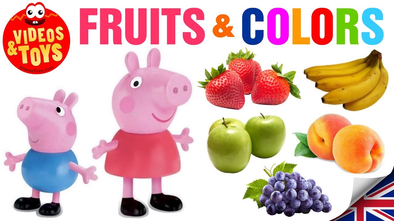 Learn colors for kids and children with Peppa Pig